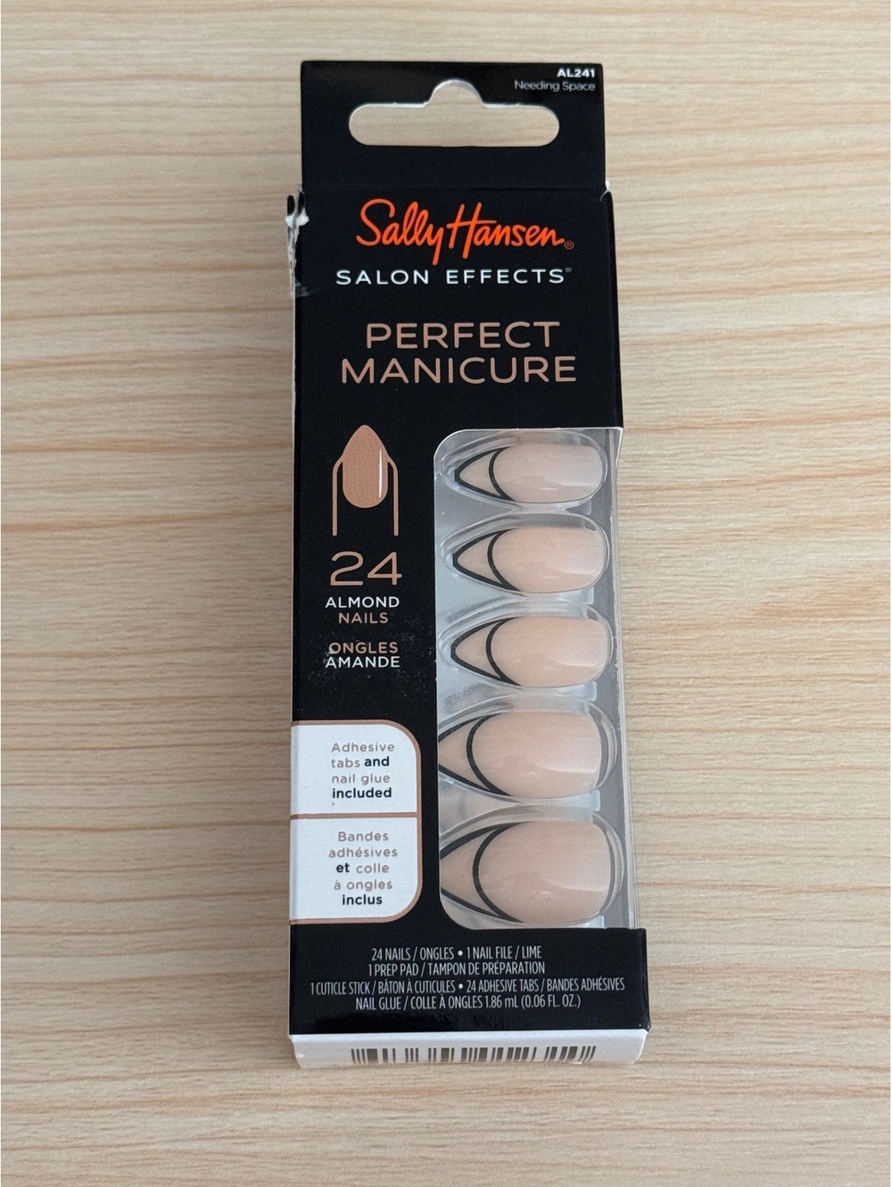 Sally Hansen Perfect Manicure Press On Nails Needing Space AL241 NIB